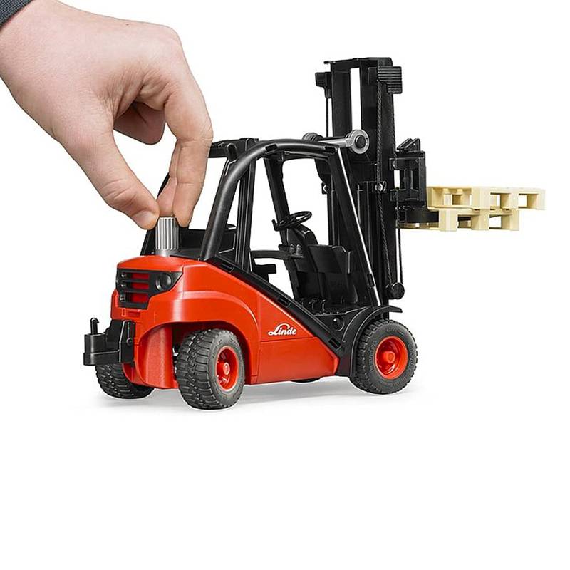 Bruder Linde Fork Lift H30D with 2 pallets