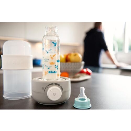 Beaba Baby Milk Second Bottle Warmer & Sterilizer- Grey
