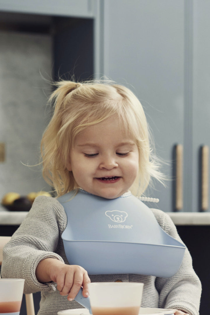 BabyBjörn Baby Bib 2pcs Set (Powder Yellow /Powder Blue)