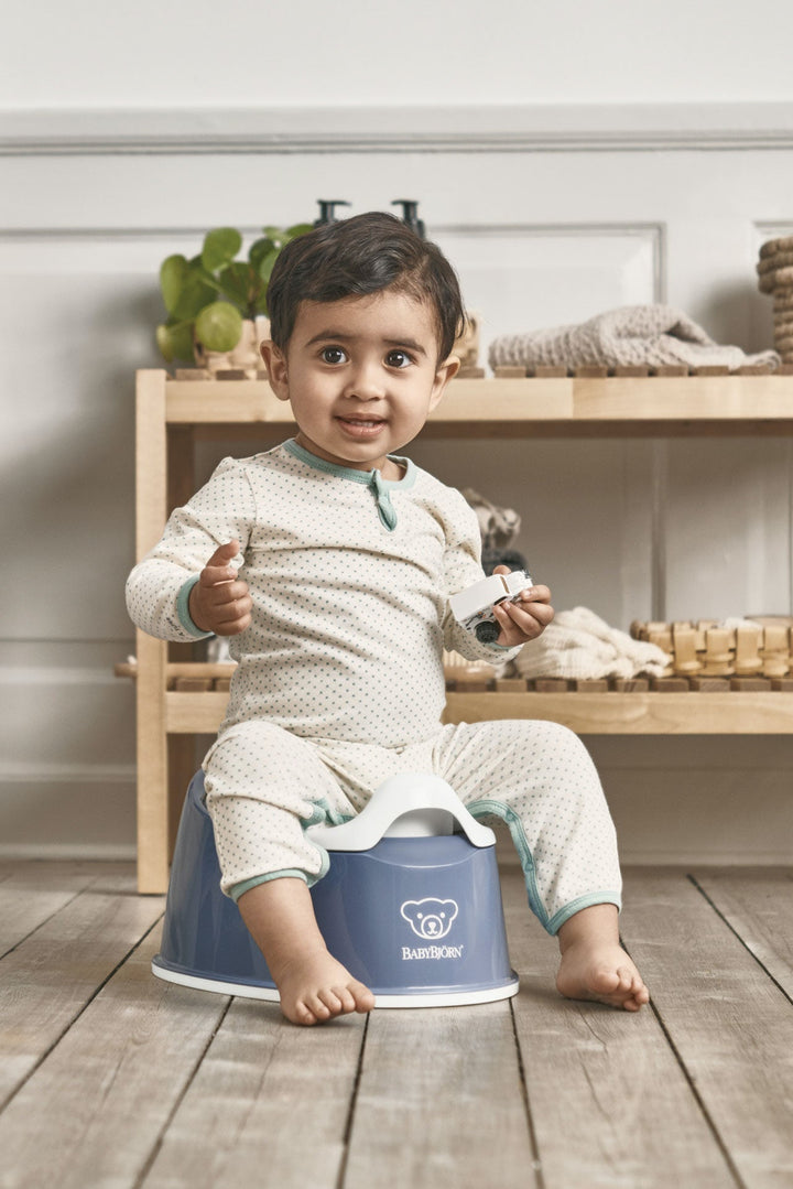 BabyBjörn Potty Chair (Deep Blue/ White)