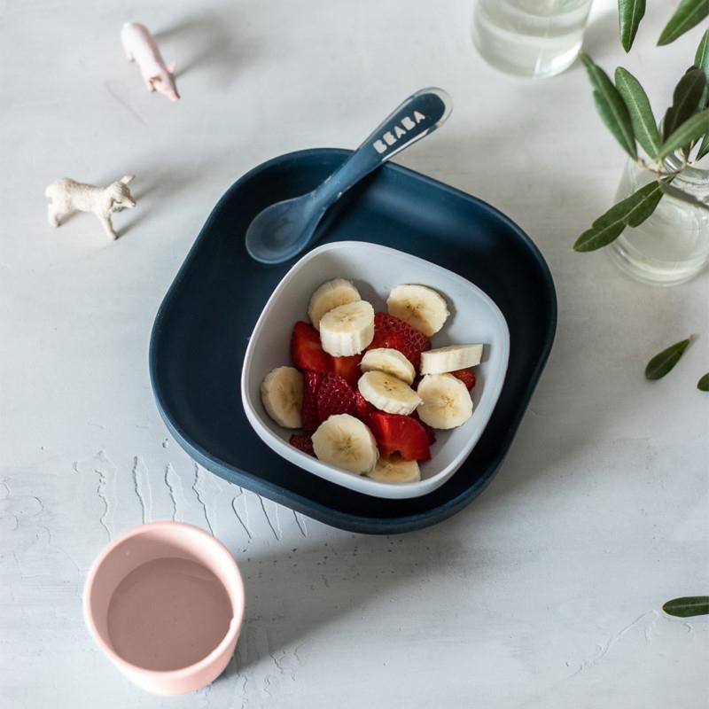 Béaba Silicone Meal Set - Night Blue - image 3 - Happikiddo.com