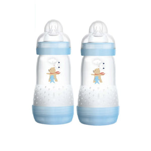 MAM Easy Start Anti Colic Bottle 260ml Blue - 2 packs (B726B) – image 1