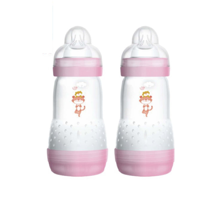 MAM Easy Start Anti Colic Bottle 260ml Pink - 2 packs (B726G) – image 1