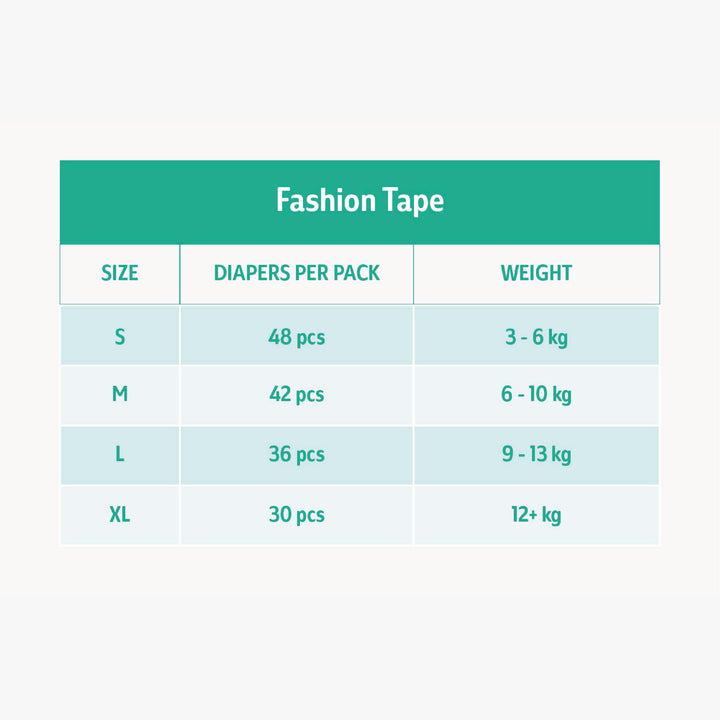 Offspring Fashion Tape Baby Diapers