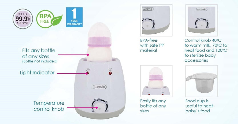 Lunavie Electronic Bottle & Baby Food Warmer
