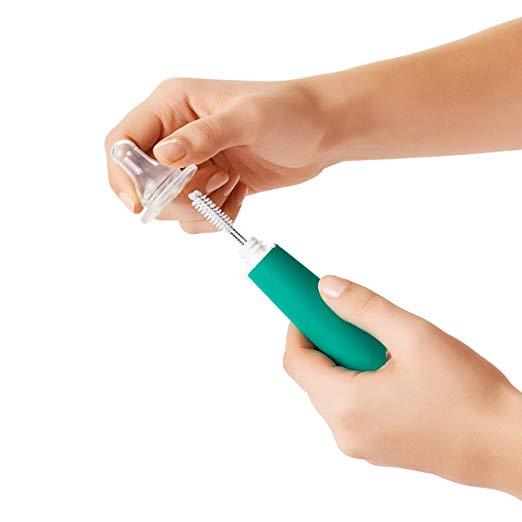 OXO Tot Bottle Brush with Nipple Cleaner and Stand - Happikiddo.com