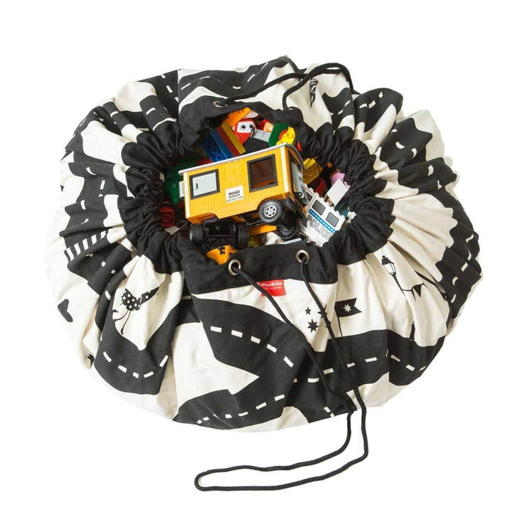 Play & Go 2-in-1 Storage Bag & Playmat- Roadmap - image 3 - Happikiddo.com