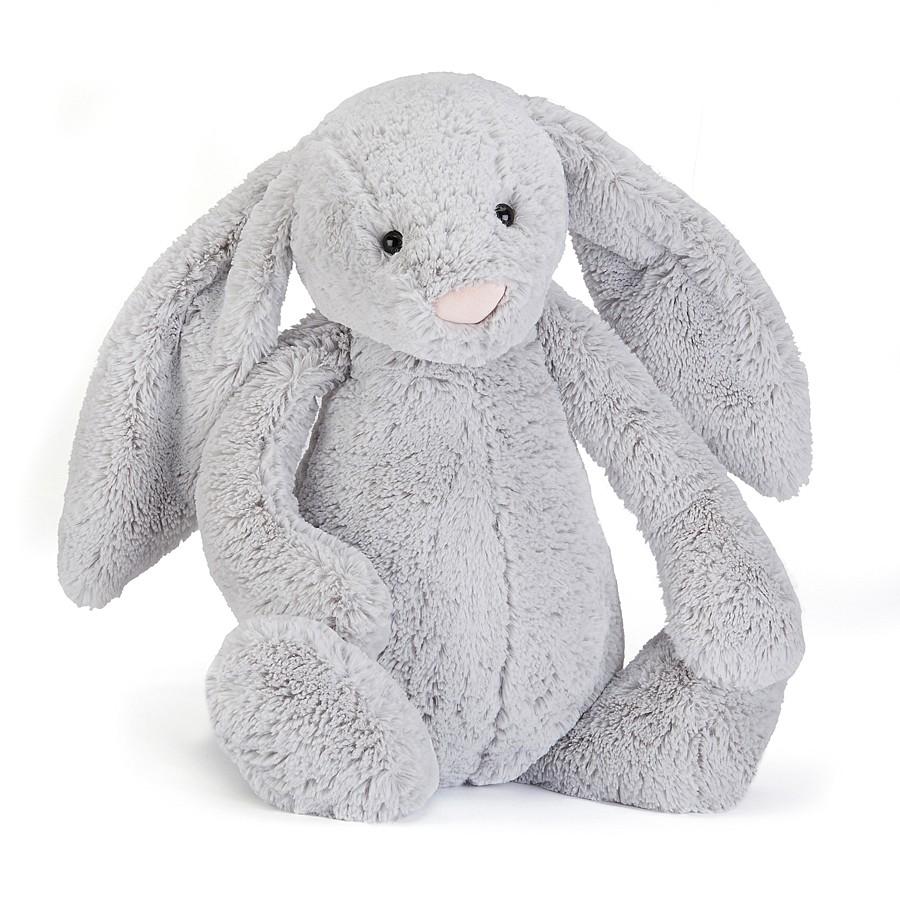 Jellycat Bashful Silver Bunny - Huge H51cm - Happikiddo.com
