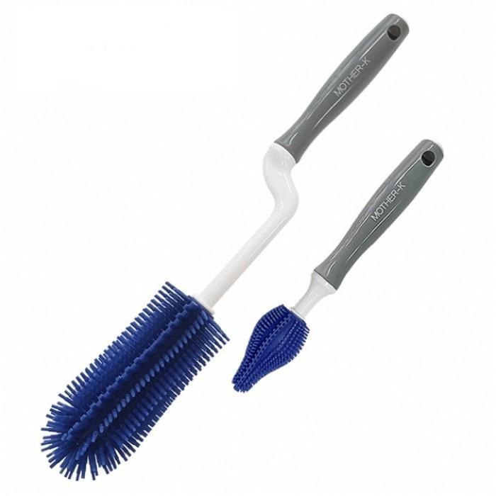 Mother-K Silicone Brush - Blueberry - Happikiddo.com