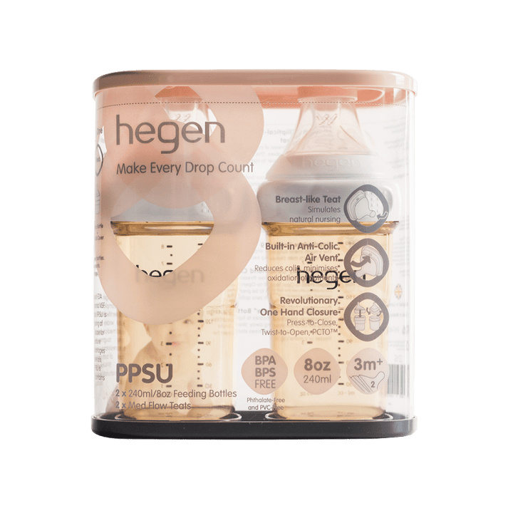 Hegen PCTO™ 240ml-8oz Feeding Bottle PPSU (2 pack) - Happikiddo.com