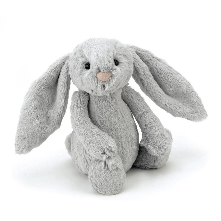 Jellycat Bashful Silver Bunny Medium (H 31cm) - Happikiddo.com