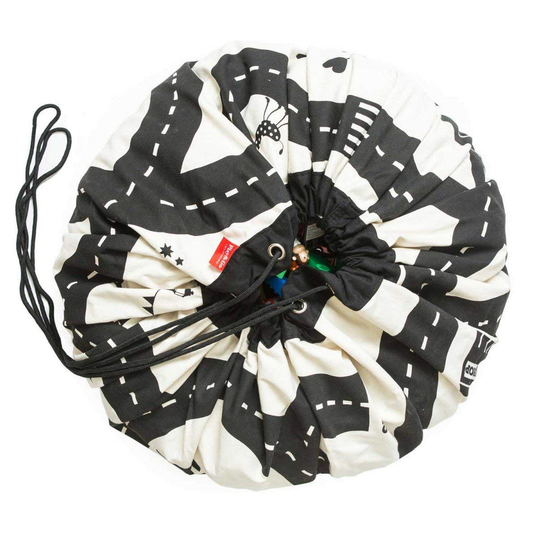 Play & Go 2-in-1 Storage Bag & Playmat- Roadmap - image 2 - Happikiddo.com