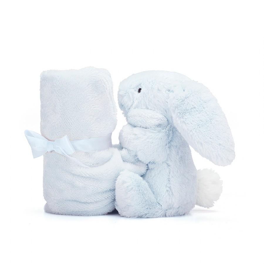 Jellycat Bashful Blue Bunny Soother (One Size 34cm) - Happikiddo.com
