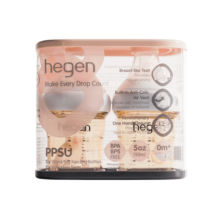 Hegen PCTO™ 150ml-5oz Feeding Bottle PPSU (2 pack) - Happikiddo.com