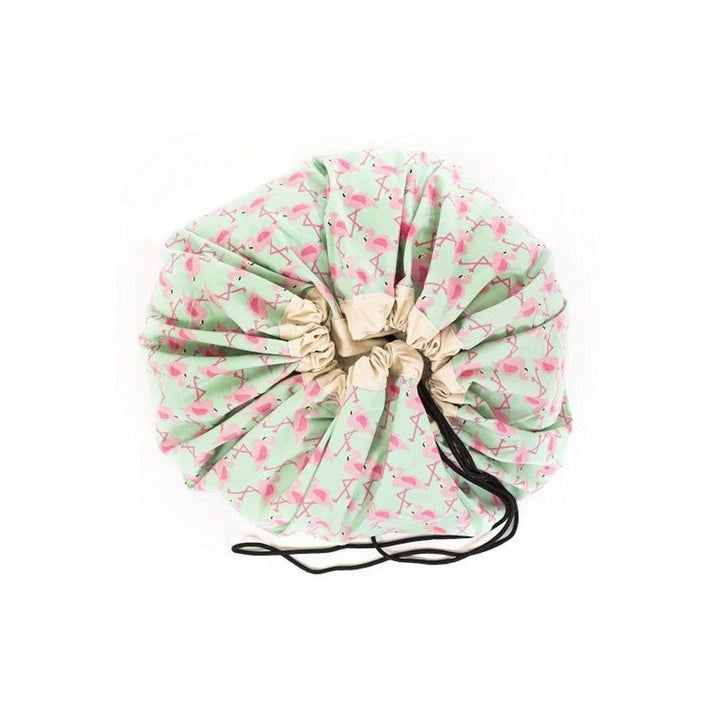 Play & Go 2-in-1 Storage Bag & Playmat - Flamingo - Happikiddo.com
