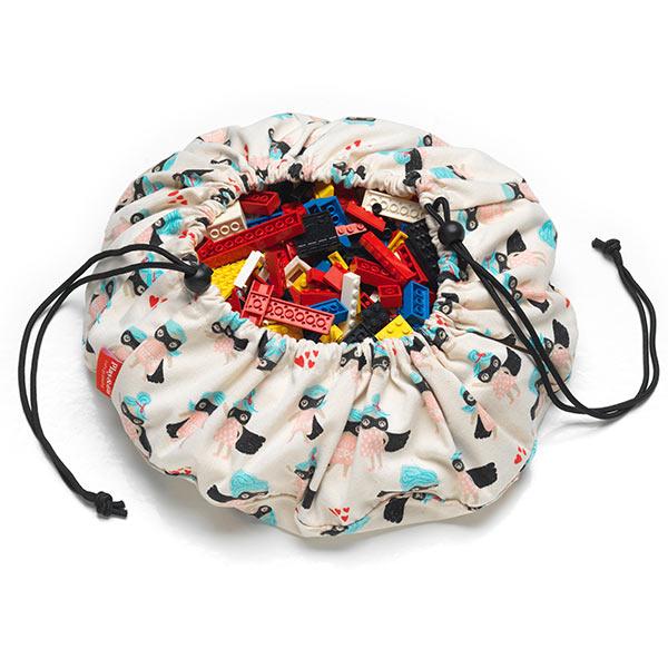 Play & Go 2-in-1 Storage Bag & Playmat Prints - Mini Supergirl - Happikiddo.com