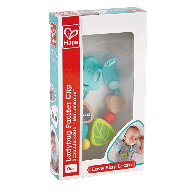 Hape Ladybug Pacifier Clip - Happikiddo.com