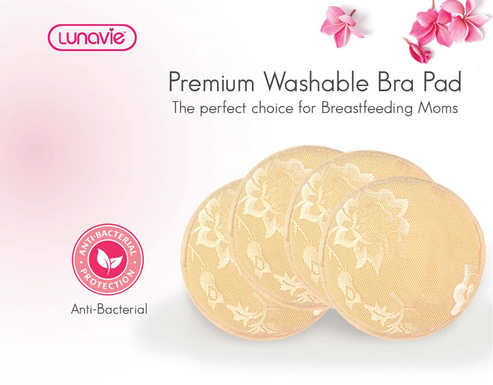 Lunavie Premium  Washable Bra Pads - Happikiddo.com