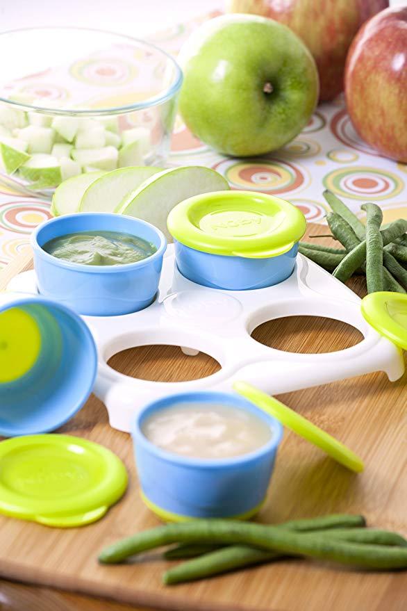 Nuby Garden Fresh Food Snack Pots in Tray - Happikiddo.com