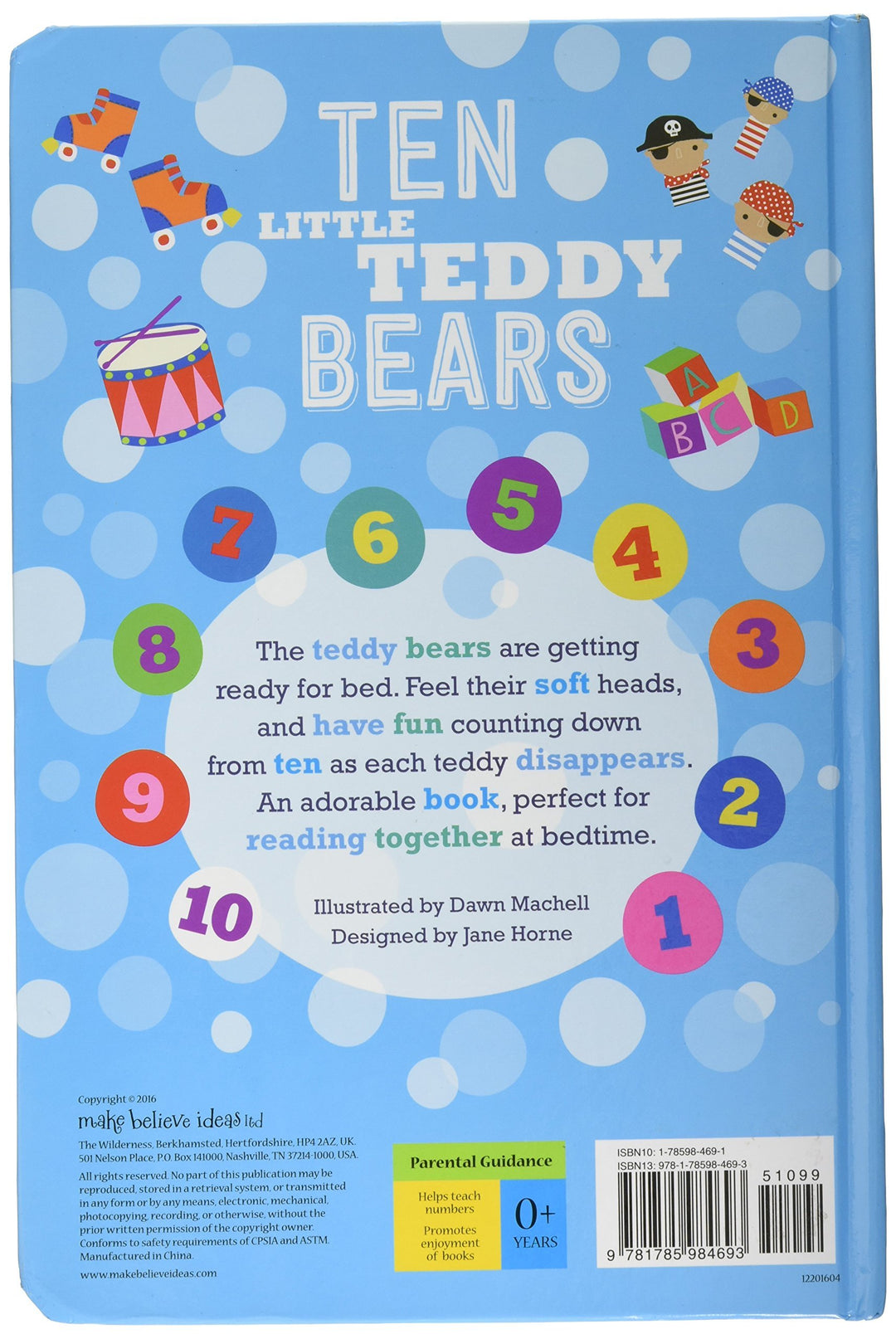Ten Little Teddy Bears Splashing In The Bath - Happikiddo.com