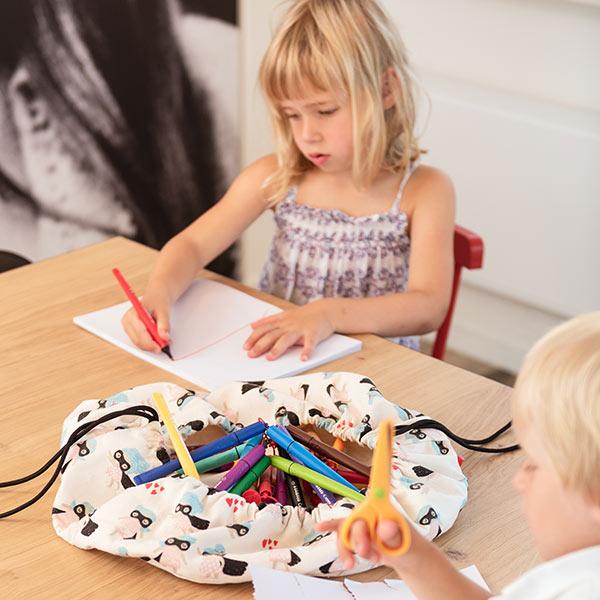 Play & Go 2-in-1 Storage Bag & Playmat Prints - Mini Supergirl - Happikiddo.com