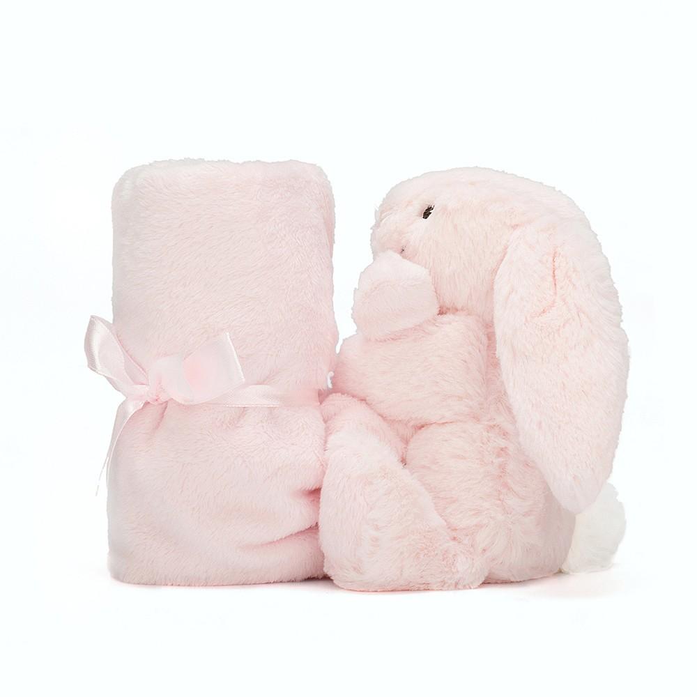 Jellycat Bashful Pink Bunny Soother (One Size H34cm) - Happikiddo.com