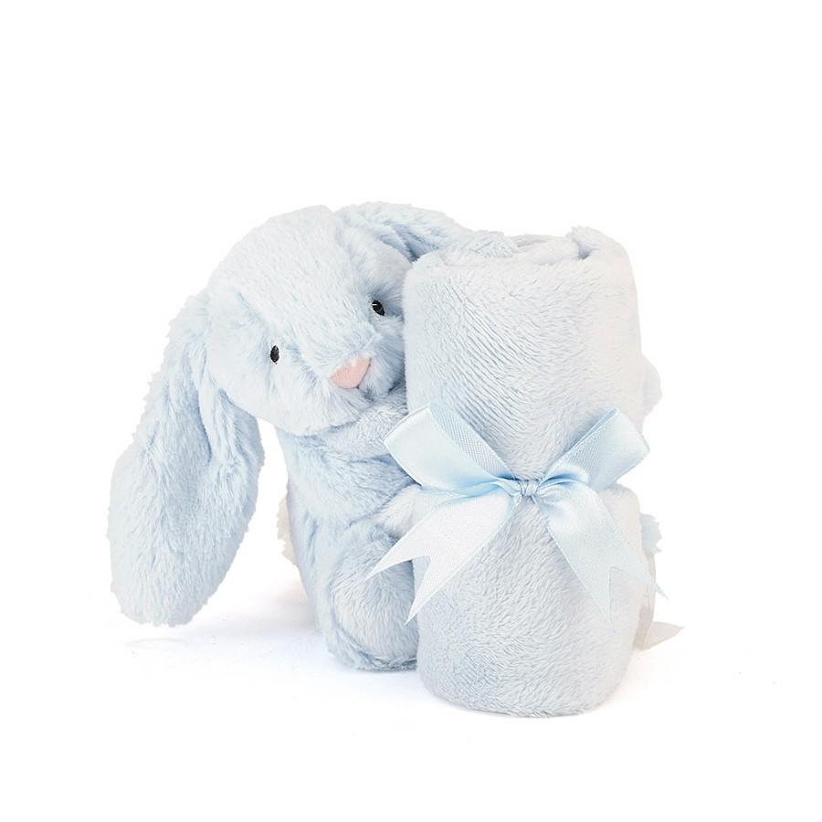Jellycat Bashful Blue Bunny Soother (One Size 34cm) - Happikiddo.com