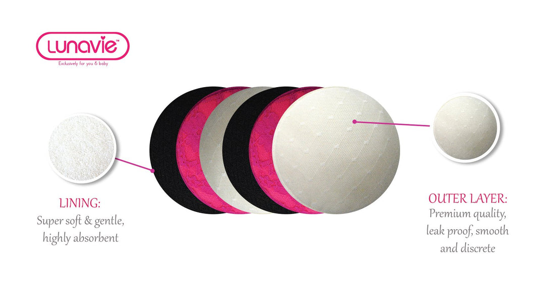 Lunavie Premium  Washable Bra Pads - Happikiddo.com