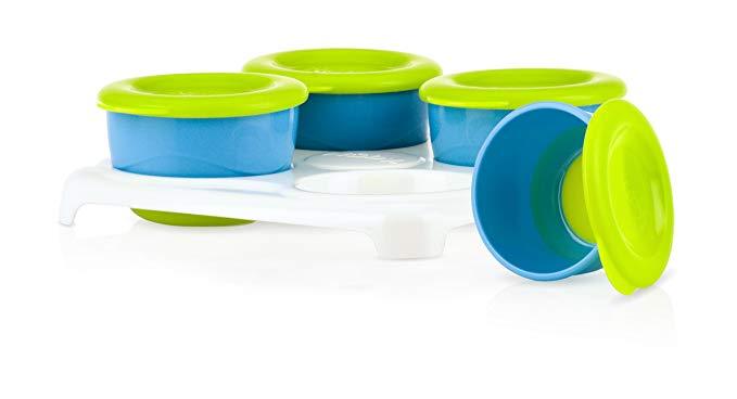 Nuby Garden Fresh Food Snack Pots in Tray - Happikiddo.com