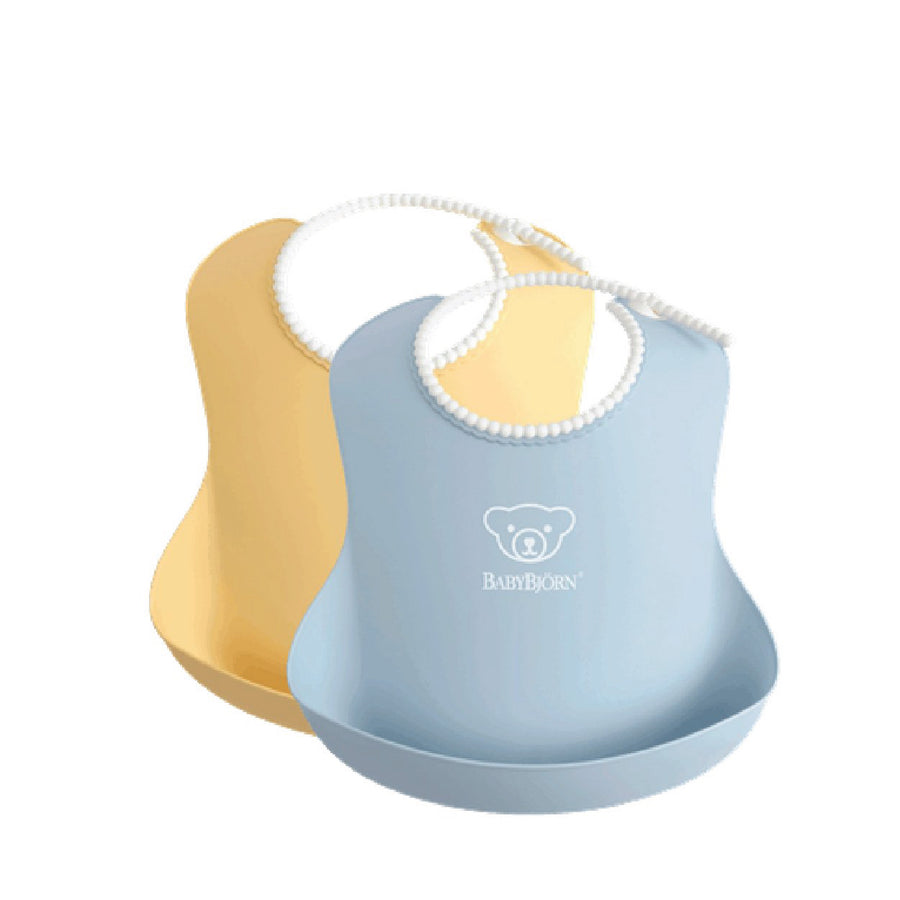 BabyBjörn Baby Bib 2pcs Set (Powder Yellow /Powder Blue)