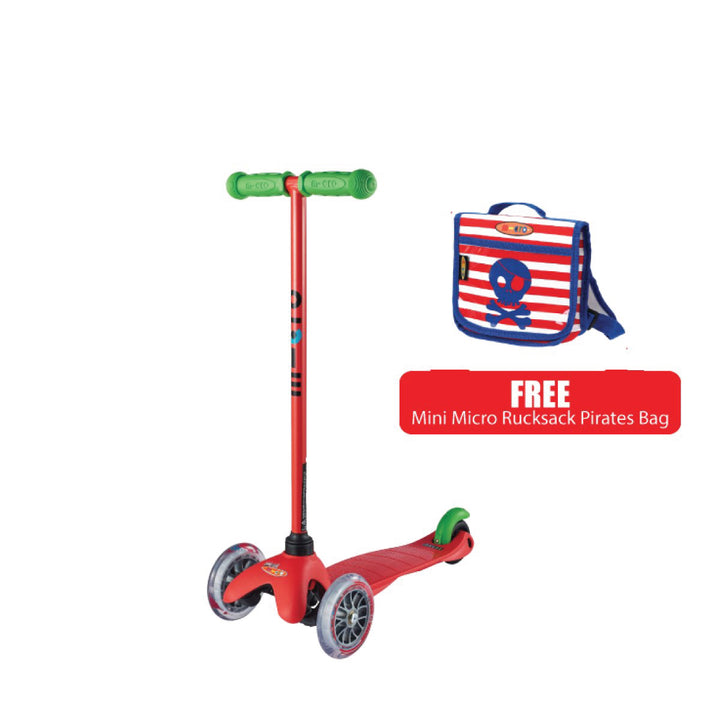 Mini Micro Classic Scooter with Carry Bag - Red - Happikiddo.com