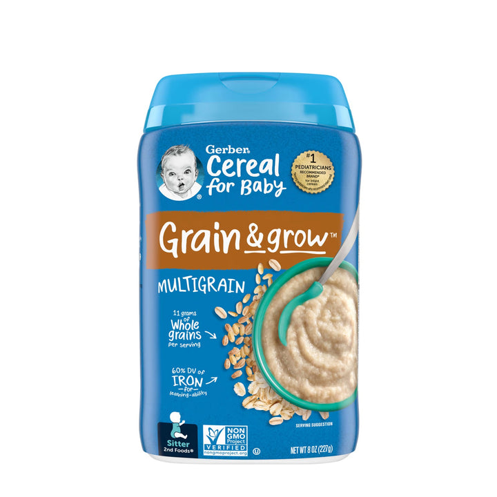 Gerber Baby Cereal 2nd Foods Grain & Grow MultiGrain 8oz