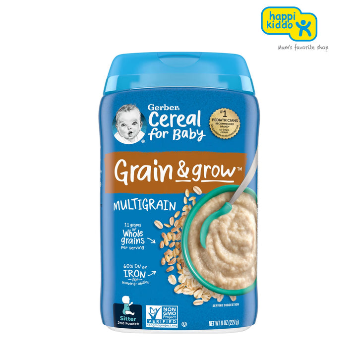 Gerber Baby Cereal 2nd Foods Grain & Grow MultiGrain 8oz