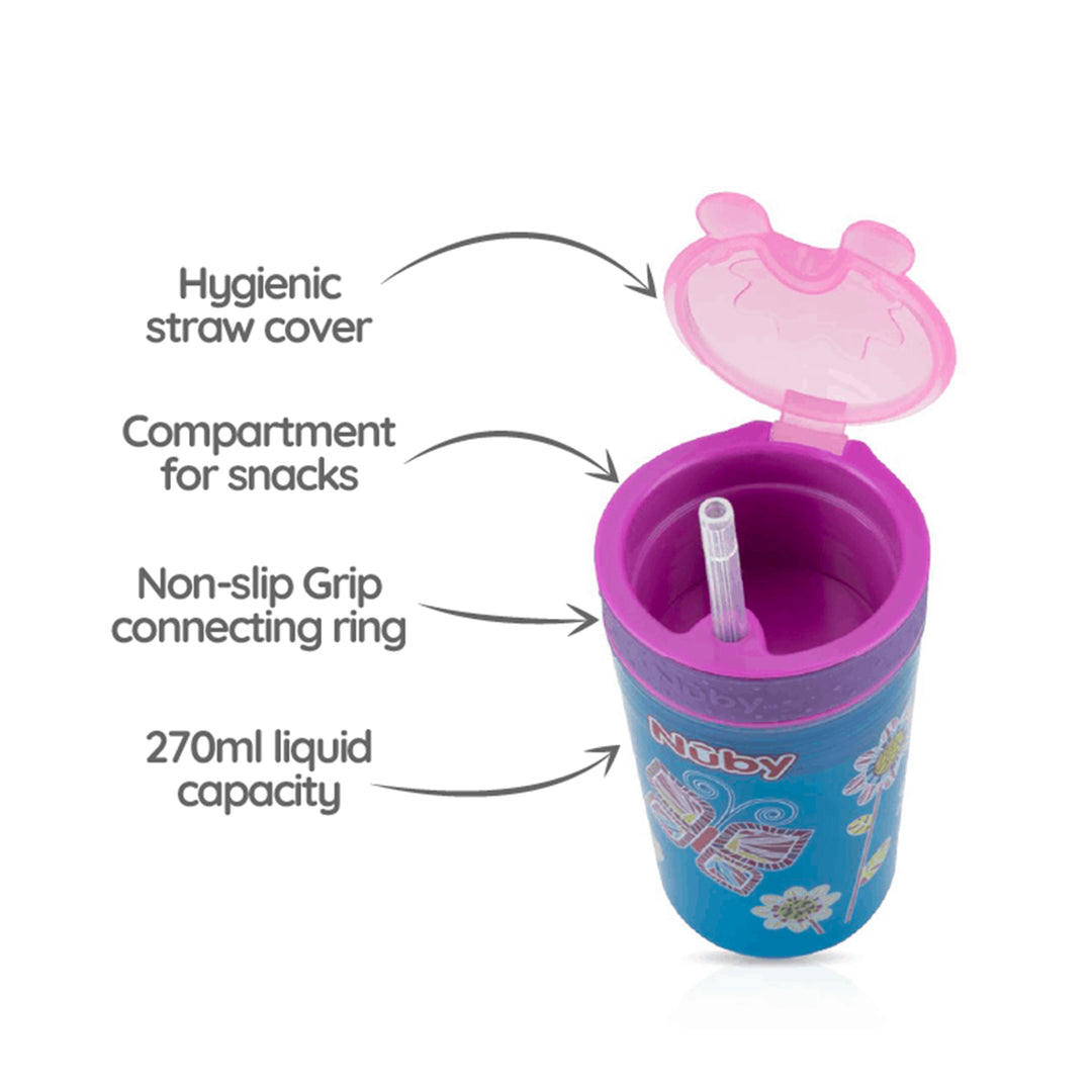 Nuby Active Sipeez Snack N' Sip 270ml/ 9oz