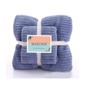 Baecios Coral Fleece Microfiber Towel Set - image 3 - Happikiddo.com