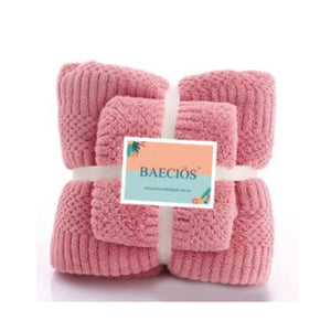 Baecios Coral Fleece Microfiber Towel Set - image 6 - Happikiddo.com