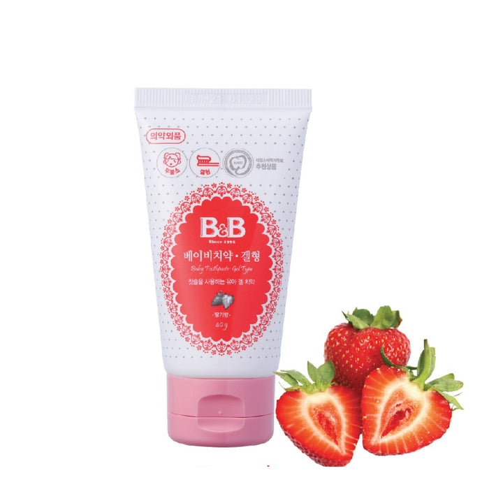 B&B Baby Toothpaste 40g (Gel Type) 2-4 yr old- Strawberry