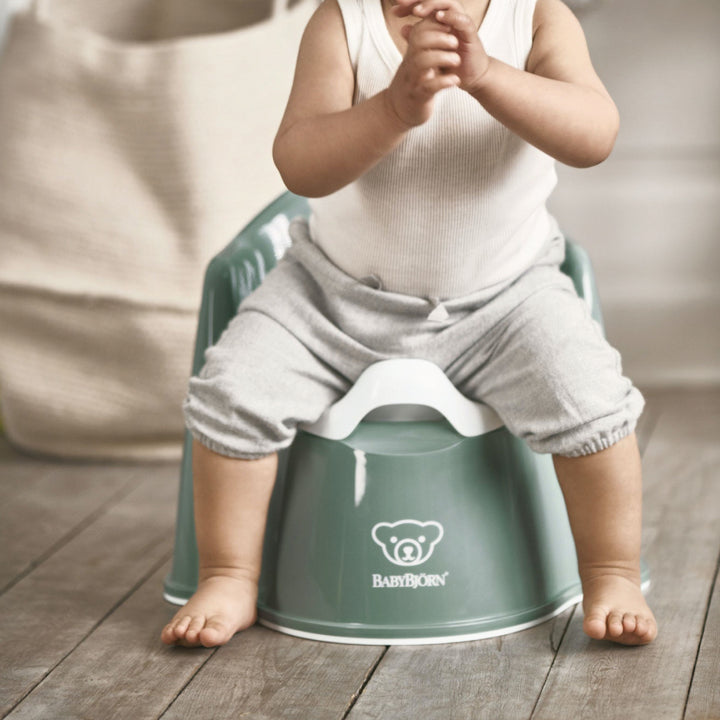 BabyBjörn Potty Chair (Deep Green/ White)