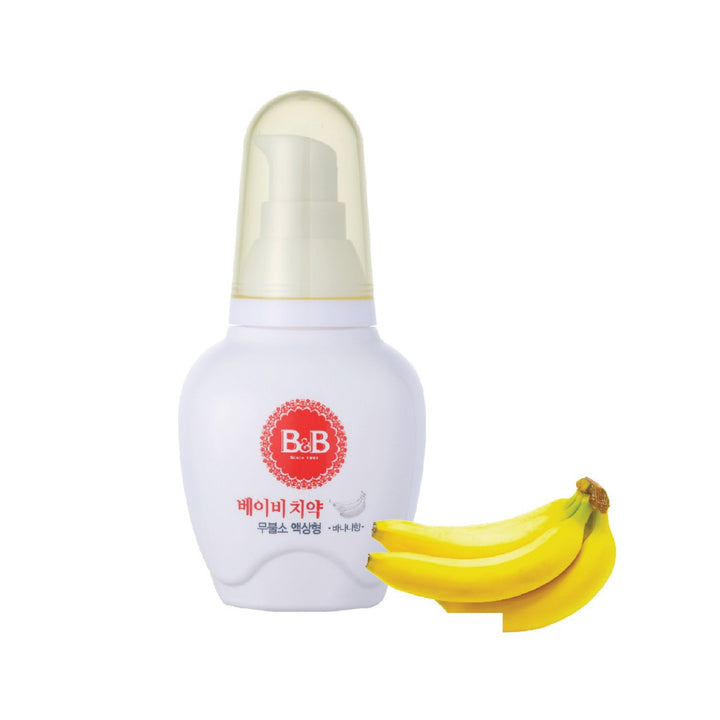 B&B Baby Toothpaste 80g (Liquid Type) 0-4 yr old- Banana