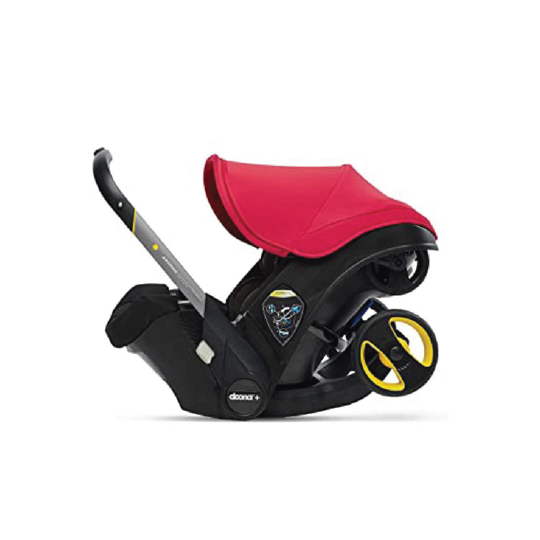 red and black car seat and stroller Doona 2 in 1 Car Seat Stroller- Flame Red – Happikiddo