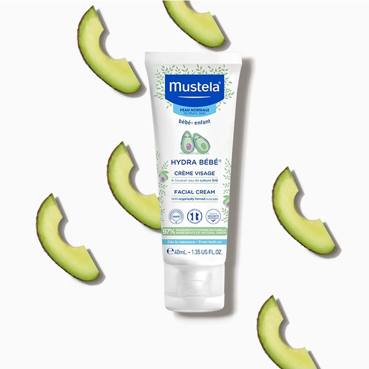 Mustela Hydra BeBe Facial Cream with Organically Farmed Avocado 40ml