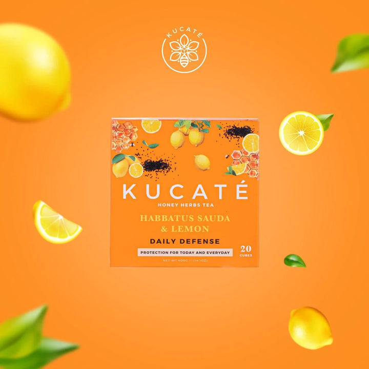 KUCATE Habbatus Sauda & Lemon Honey Herbal Tea (Daily Defense)