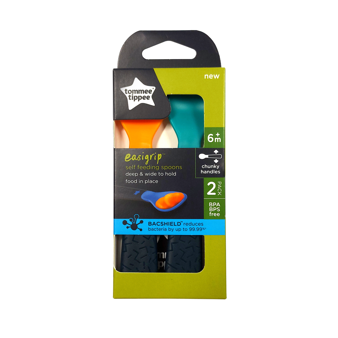 Tommee Tippee Easigrip Self Feeding Spoon 6m+ 2pcs