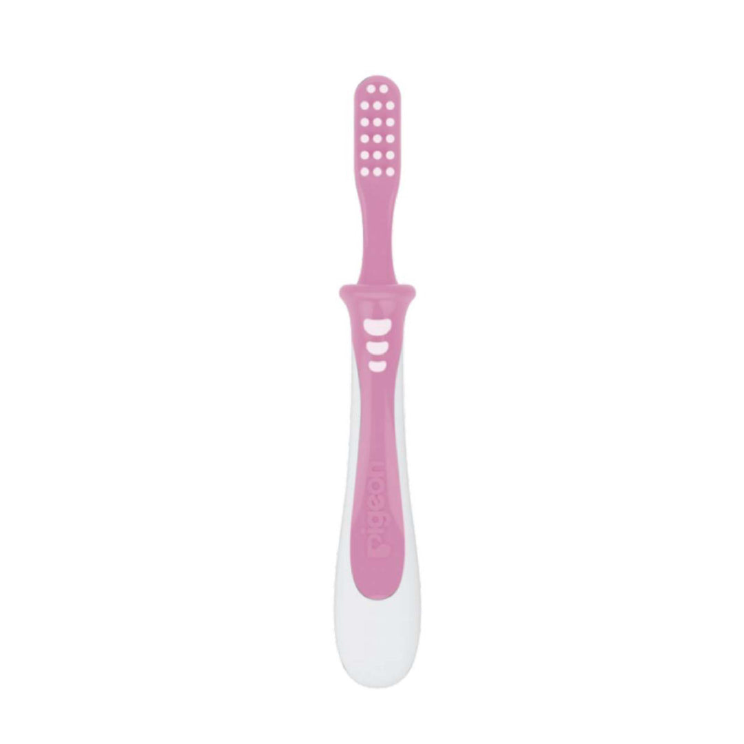 Pigeon Training Toothbrush- Lesson 3 Pink