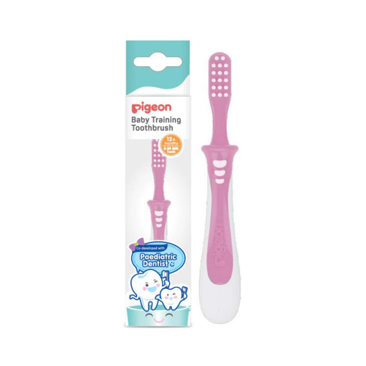 Pigeon Training Toothbrush- Lesson 3 Pink