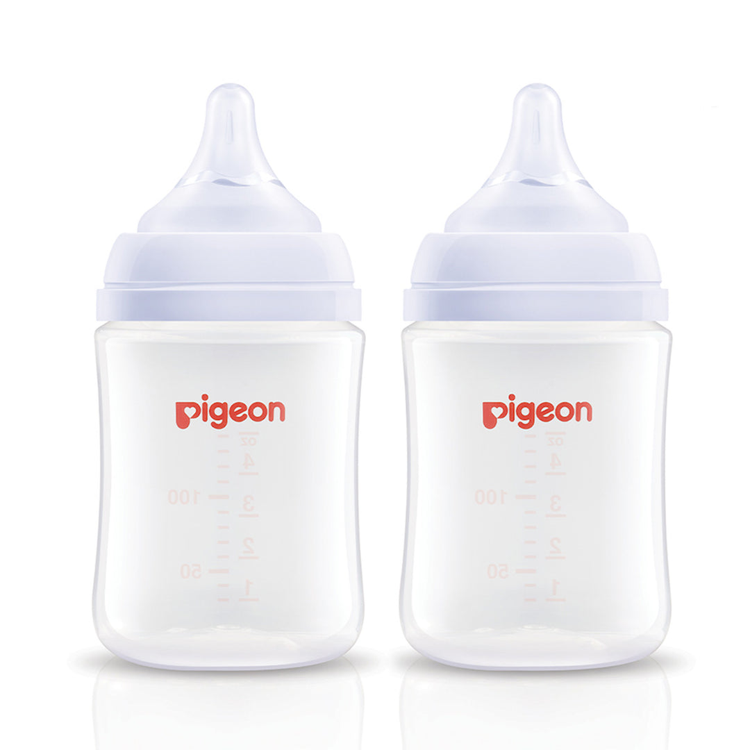 Pigeon SofTouch Wide Neck PP Nursing Bottle- Twin Pack