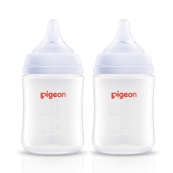 Pigeon SofTouch Wide Neck PP Nursing Bottle- Twin Pack