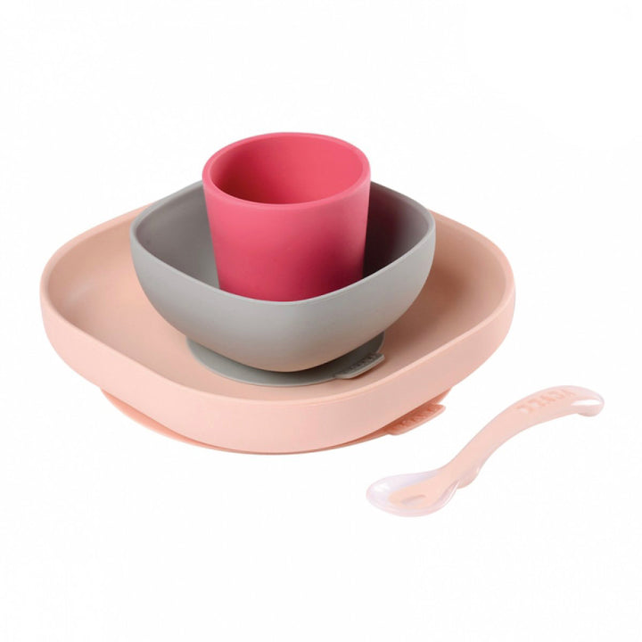 Beaba Silicone Meal Set- Pink