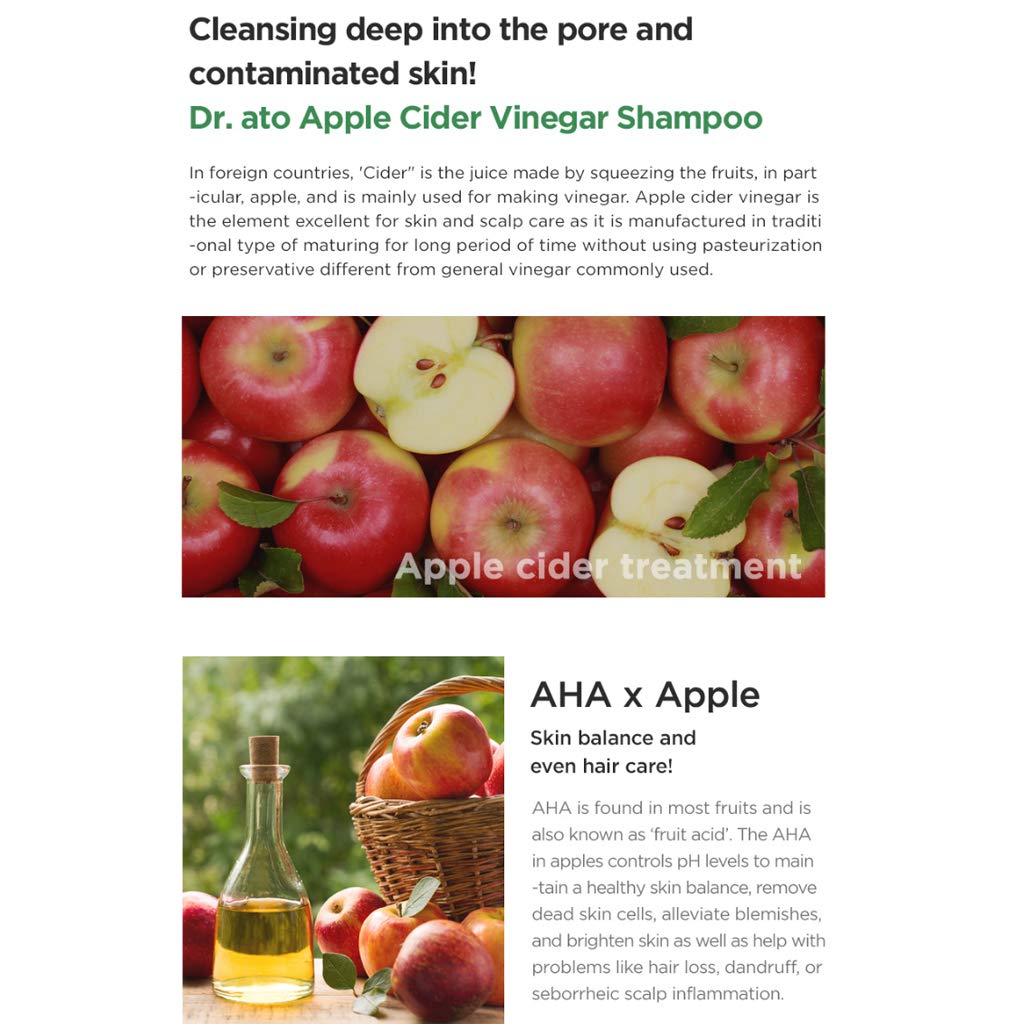 Dr. ato Apple Cider Vinegar Shampoo 310ml