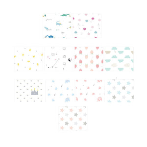 Baecios Korea Embossing Gauze Cotton Handkerchief